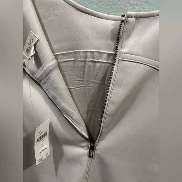 Pilcro by Anthropologie Shift Faux Leather Mini Dress NWT SZ 4 - Picture 8 of 11